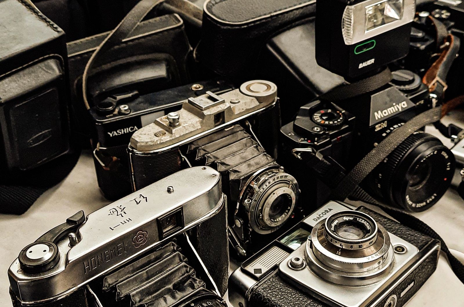 Cinema camera on a film set